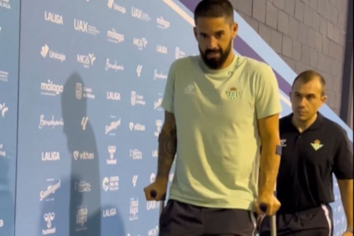 再遭重伤😢33岁伊斯科友谊赛遭对手凶狠放倒，预计伤缺3个月